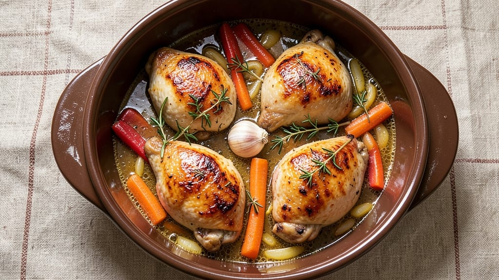 Baked Chicken in Broth Recipe: Herb-Infused Moisture Locked in Every Bite