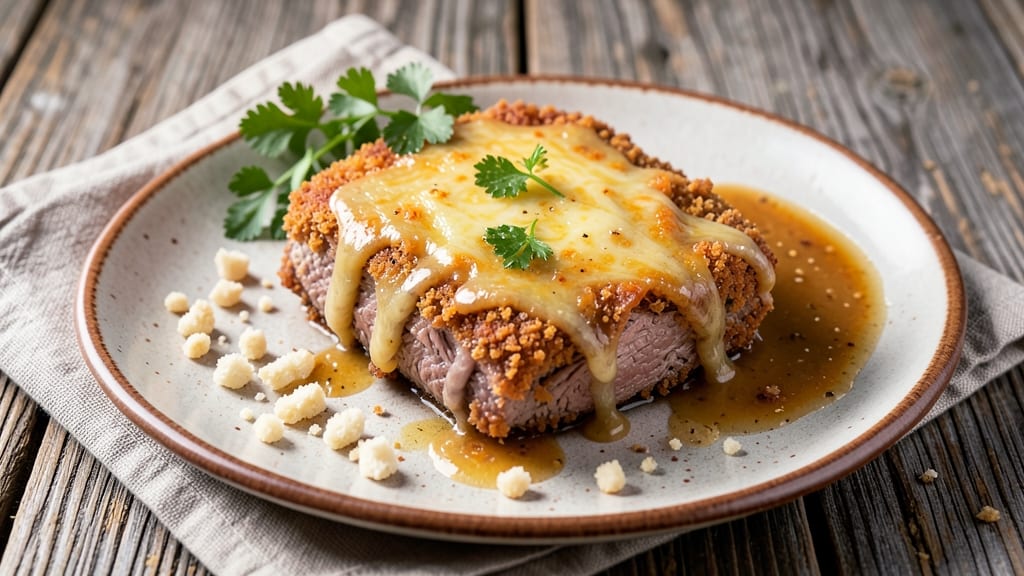 Betty Crocker's Chicken Fried Steak Recipe: Crispy Breadcrumb Crown Over Smoky Cheddar Streaks