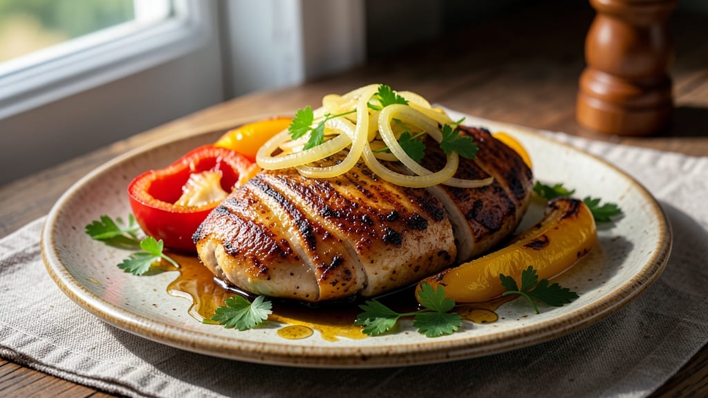 Baked Chicken Breast with Peppers and Onions Recipe: Sheet-Pan Savory Harmony in 40 Minutes
