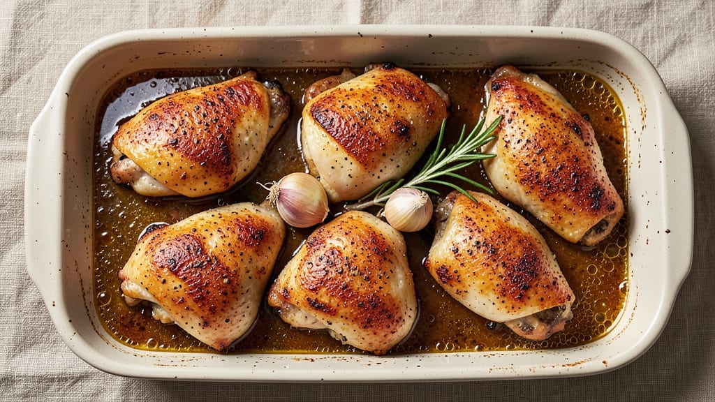 Best Oven-Baked Chicken Recipe Ever: Juicy Moist Core With Crispy Skin