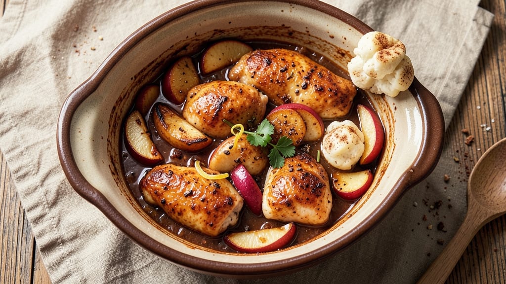 Apple Cider Crockpot Chicken Recipe: Spiced Apple Cider Glaze That Caramelizes