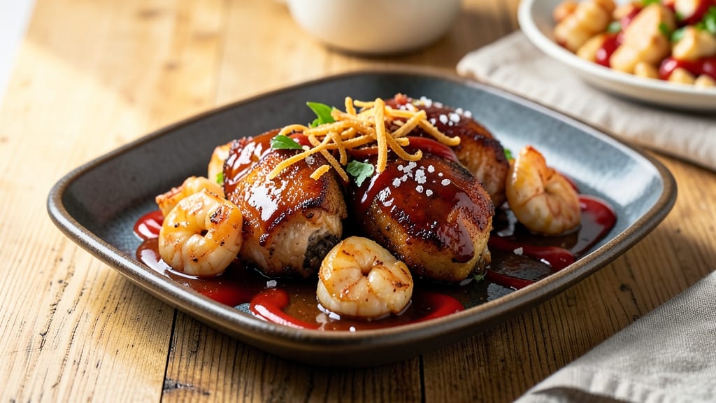Applebee's Copycat Bourbon Chicken and Shrimp Recipe: Sweet-Spiced Crunch Meets Tangy Glaze