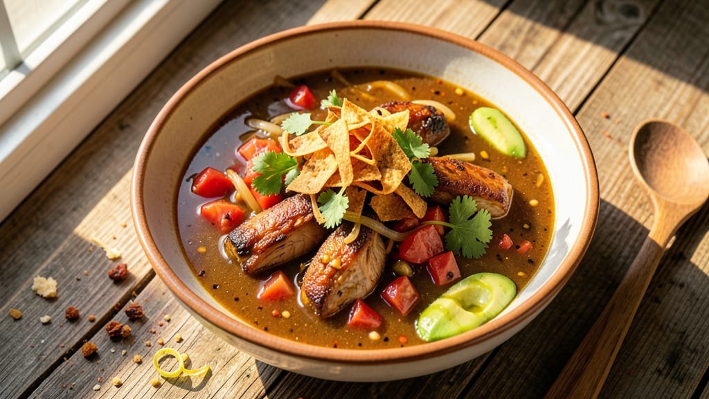Azteca Chicken Tortilla Soup Recipe: Smoky Spice and Crispy Corn Fusion
