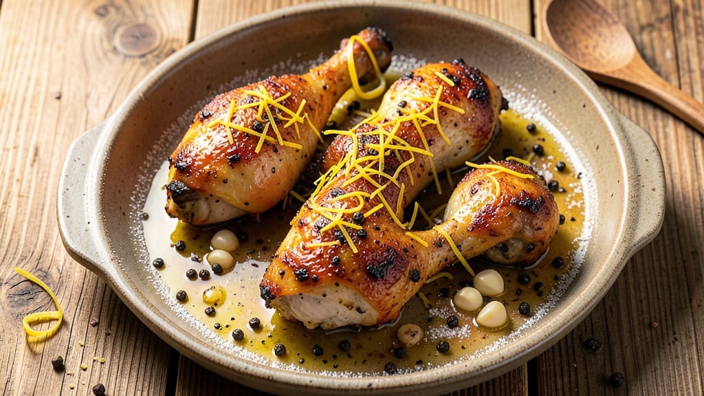 Baked Lemon Pepper Chicken Drumsticks Recipe: Crispy Bites with Zesty Juice Burst