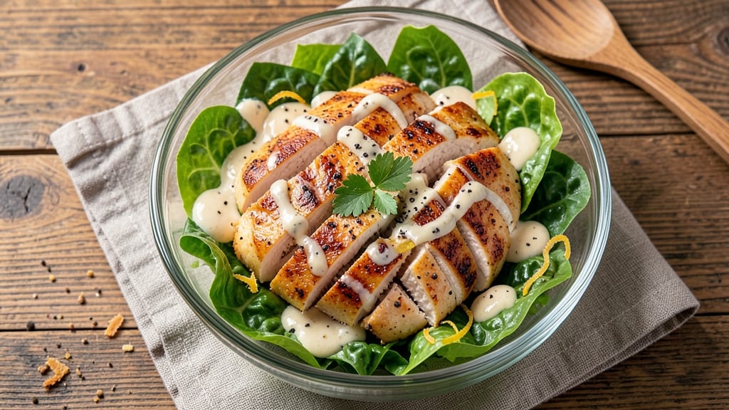 Best Ever Chicken Caesar Salad Recipe: Crispy Parmesan Crunch and Zesty Lemon Dressing