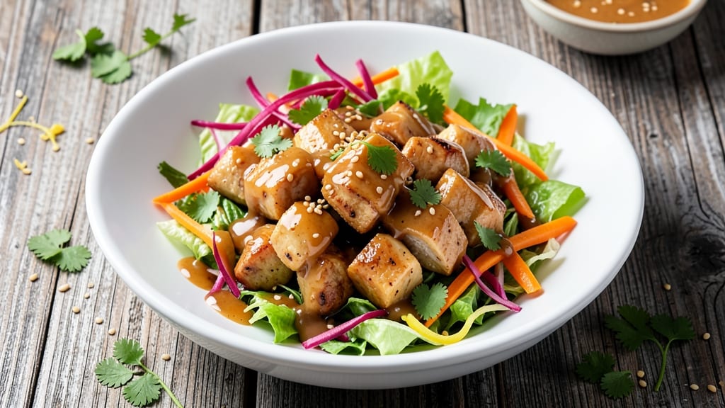 Applebee's Asian Chicken Salad Copycat Recipe: Crunchy Peanut Dressing and Tender Bites