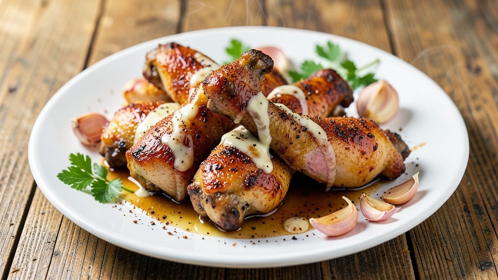 Air Fryer Chicken Legs and Thighs Recipe: Juicy Interiors and Crispy Celery Crown Bites