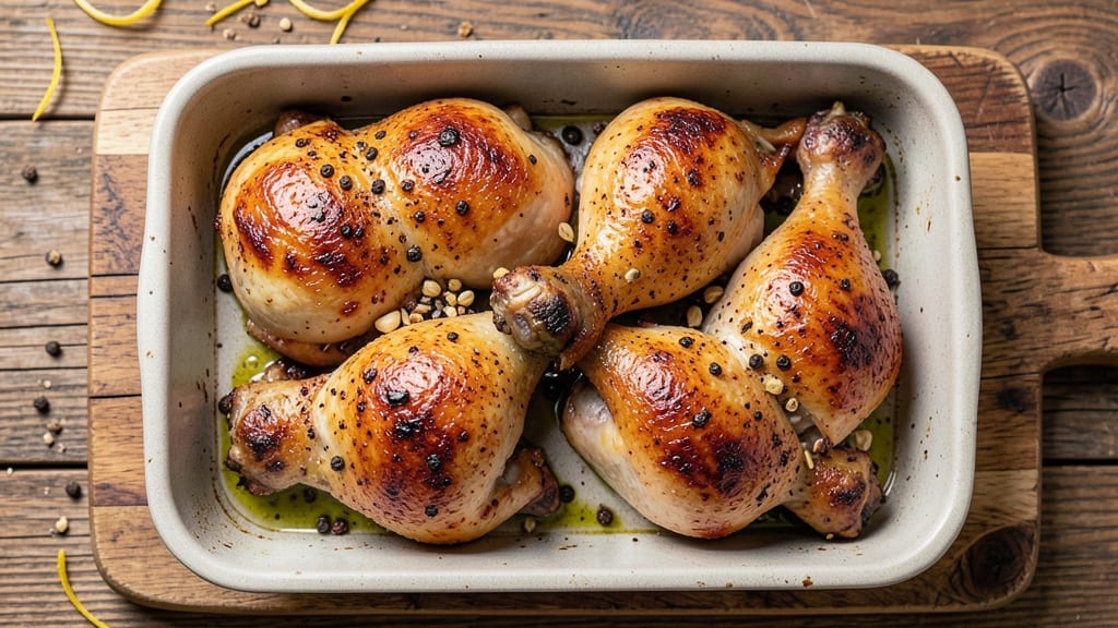 Baked Whole Chicken Legs Recipe: Crispy Skin and Juicy Meat in One Pan