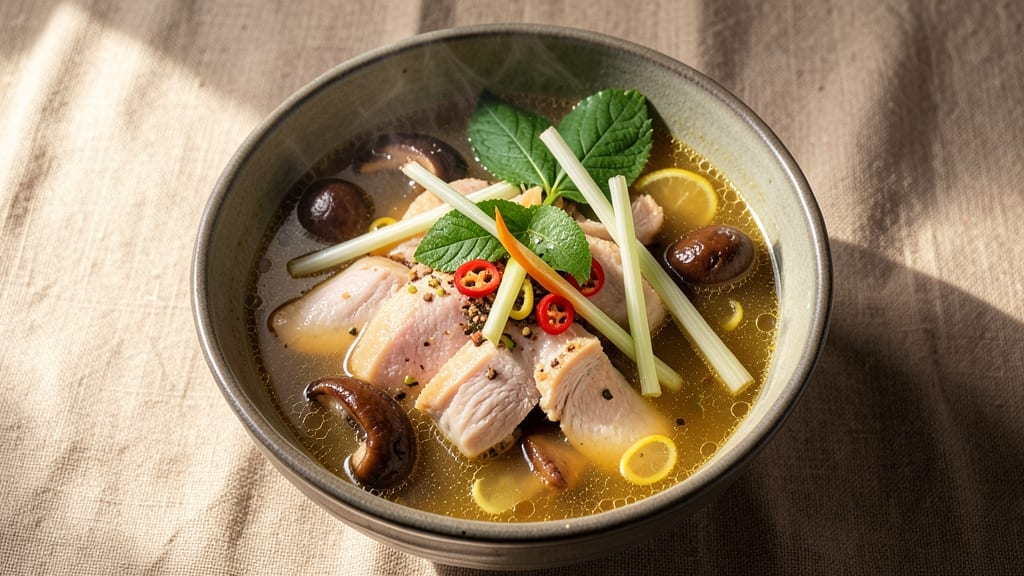 Authentic Chicken Tom Yum Soup Recipe: Spicy-Lemony Thai Heat in One Pot