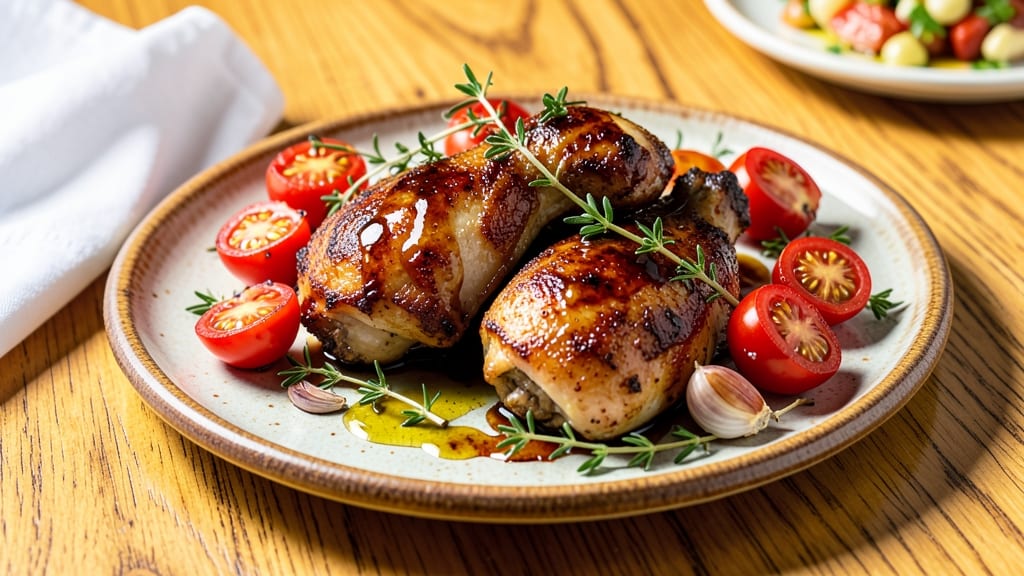 Balsamic Chicken Thighs With Burst Tomatoes Recipe: Sweet-Tangy Glaze and Juicy Bites