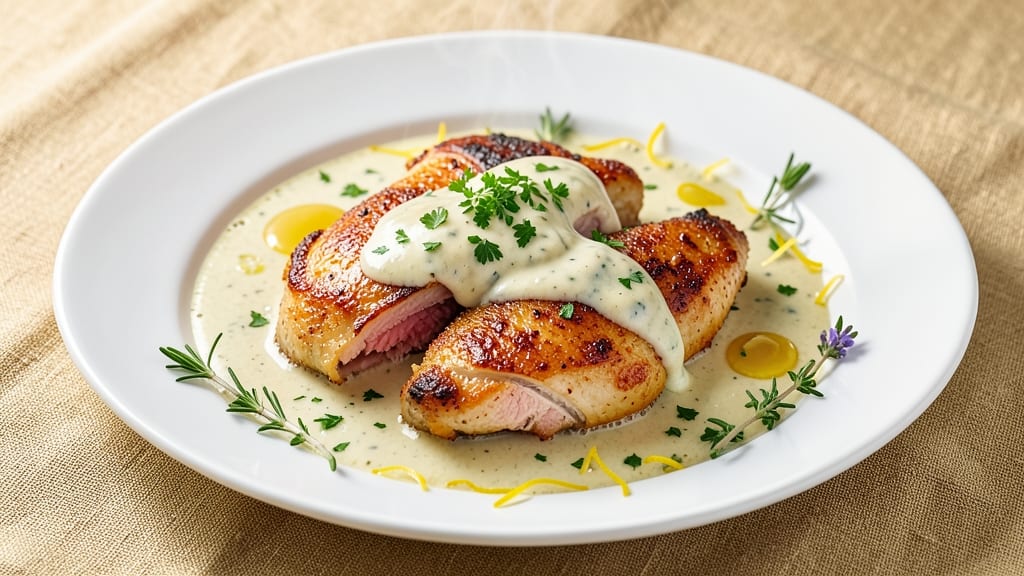 Campbell's Cream of Asparagus Chicken Recipe: Celery Crown Crunch Over Silky Cream Sauce