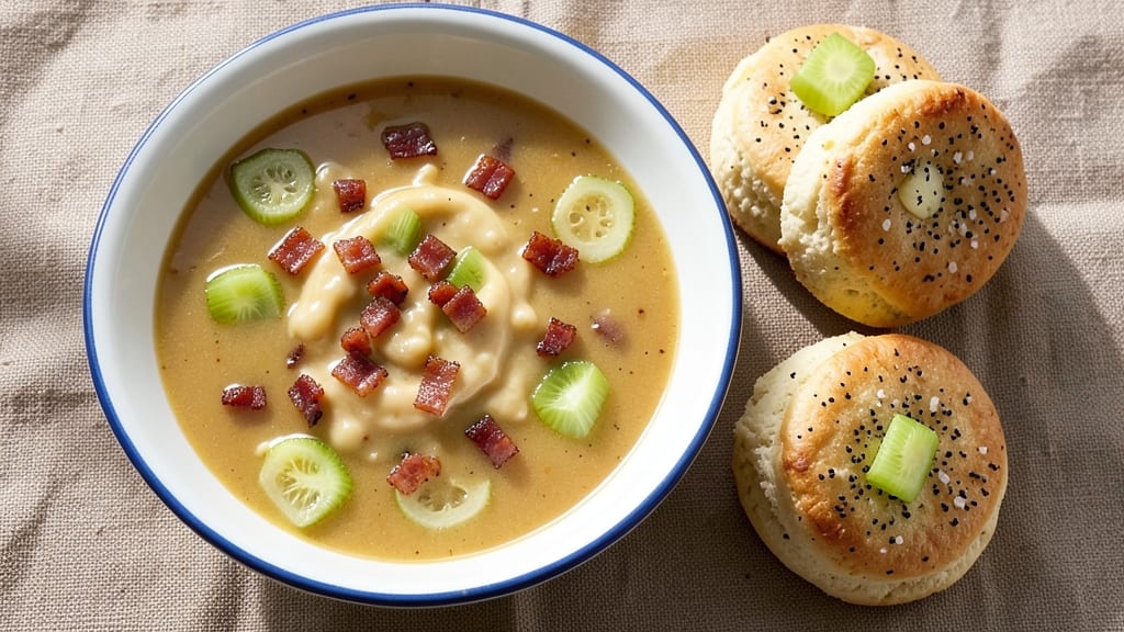 Campbell's Cream of Chicken and Biscuits Recipe: Celery Crown Crunch Meets Velvety Comfort