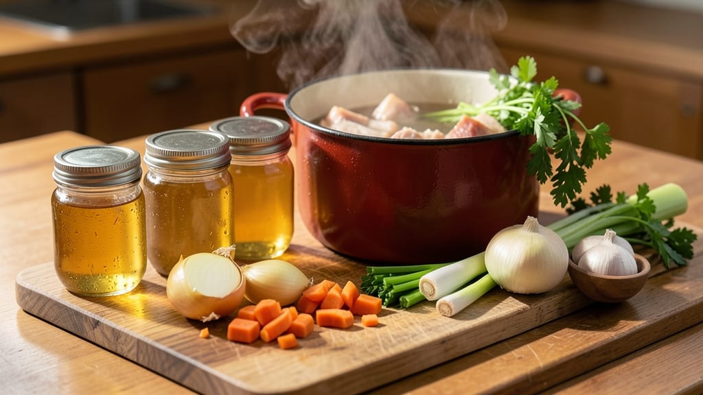 Canning Chicken Stock Recipe: Layered Umami Depth in Homemade Jars