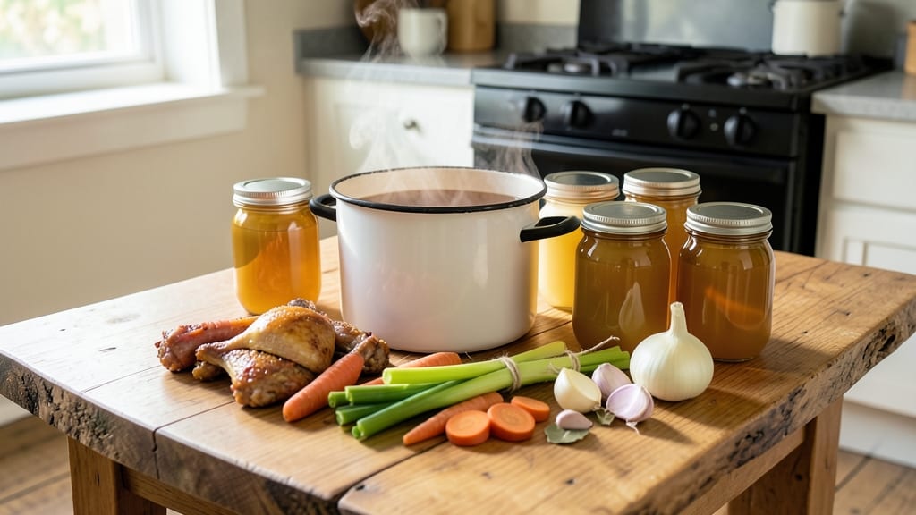 Chicken Broth Canning Recipe: Sterilized Jars for Long-Term Flavor Lock