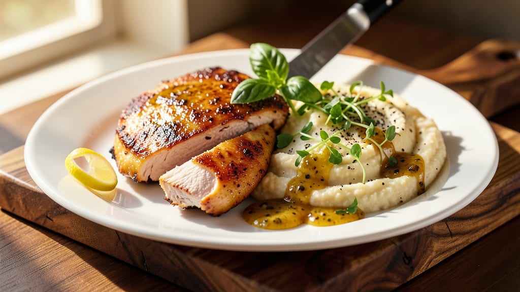 Copycat Carrabba's Chicken Bryan Recipe: Smoky Garlic Butter Sauce With Celery Crown Crunch