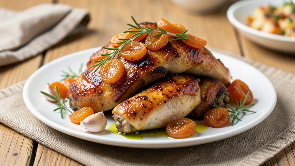 Baked Chicken With Dried Fruit Recipe: Sweet-Savory Glaze That Caramelizes