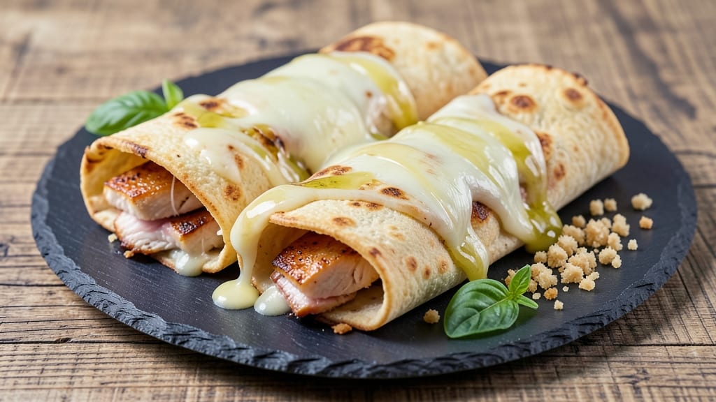 Baked Mozzarella Chicken Rolls Recipe: Crispy Tortilla Crowns Over Melty Cheese Rivers