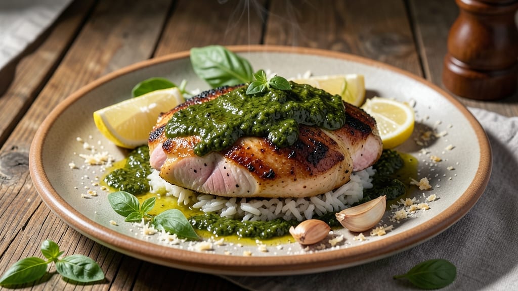 Baked Basil Pesto Chicken Recipe: Herb-Infused Crispy Skin and Juicy Centers