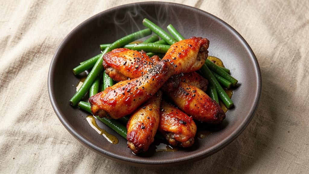 Gordon Ramsay Chicken Wings and Green Beans Recipe: Crispy Wings With Al Dente Beans in 40 Minutes