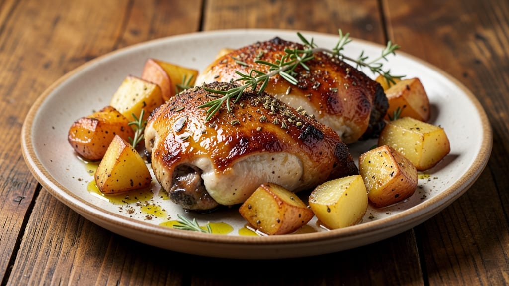 McCormick Chicken And Potatoes Recipe: One-Pan Roast With Herbed Garlic Crisp