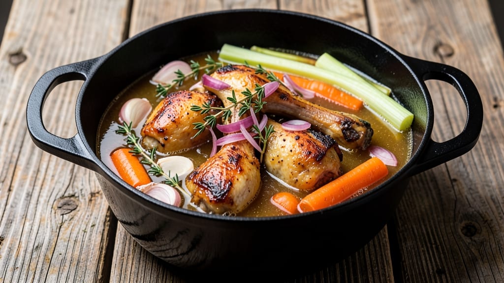 Old Fashioned Chicken Broth Recipe: Slow-Simmered Depth for Homemade Flavor